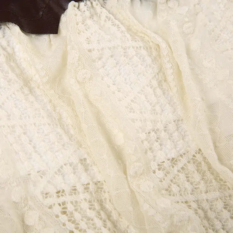 Fairy Grunge Patchwork Lace Mini Skirt - Retro Y2K Summer Outfit