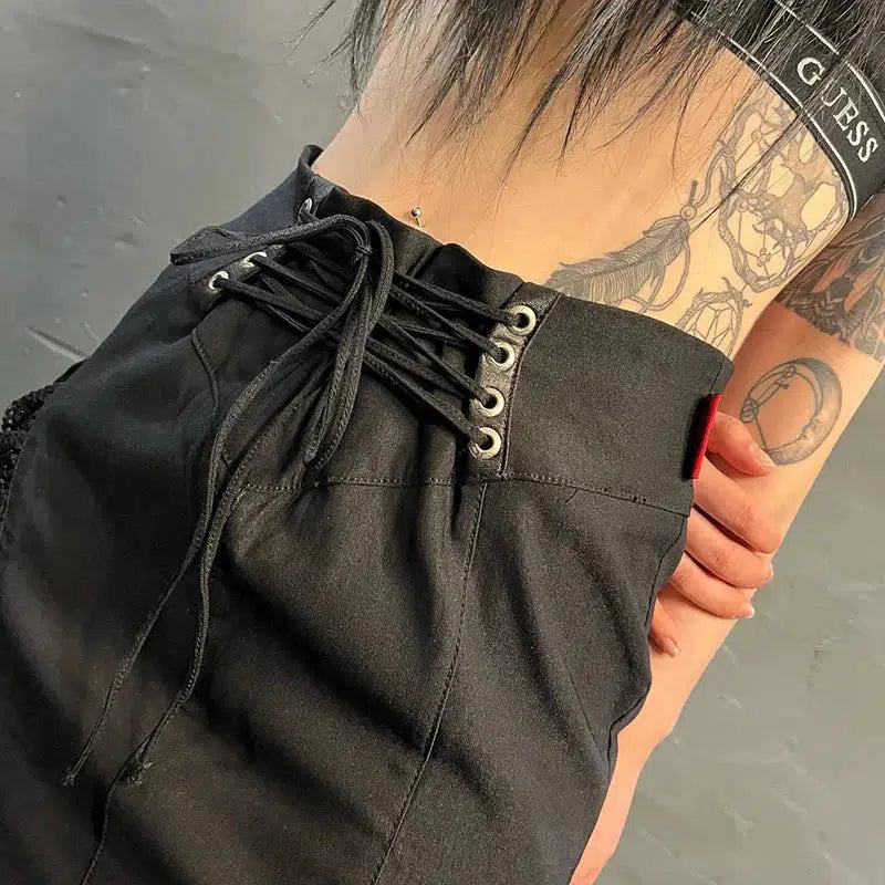 Gothic Dragon Printed Midi Skirt - Retro Y2K Grunge Fashion for Bold Statements
