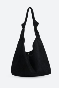 Retro Corduroy Hobo Shoulder Bag - Perfect for Y2K and 90s Fashion Outfits