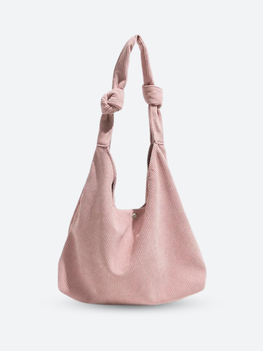 Retro Corduroy Hobo Shoulder Bag - Perfect for Y2K and 90s Fashion Outfits