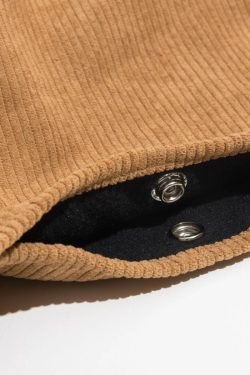 Retro Corduroy Hobo Shoulder Bag - Perfect for Y2K and 90s Fashion Outfits