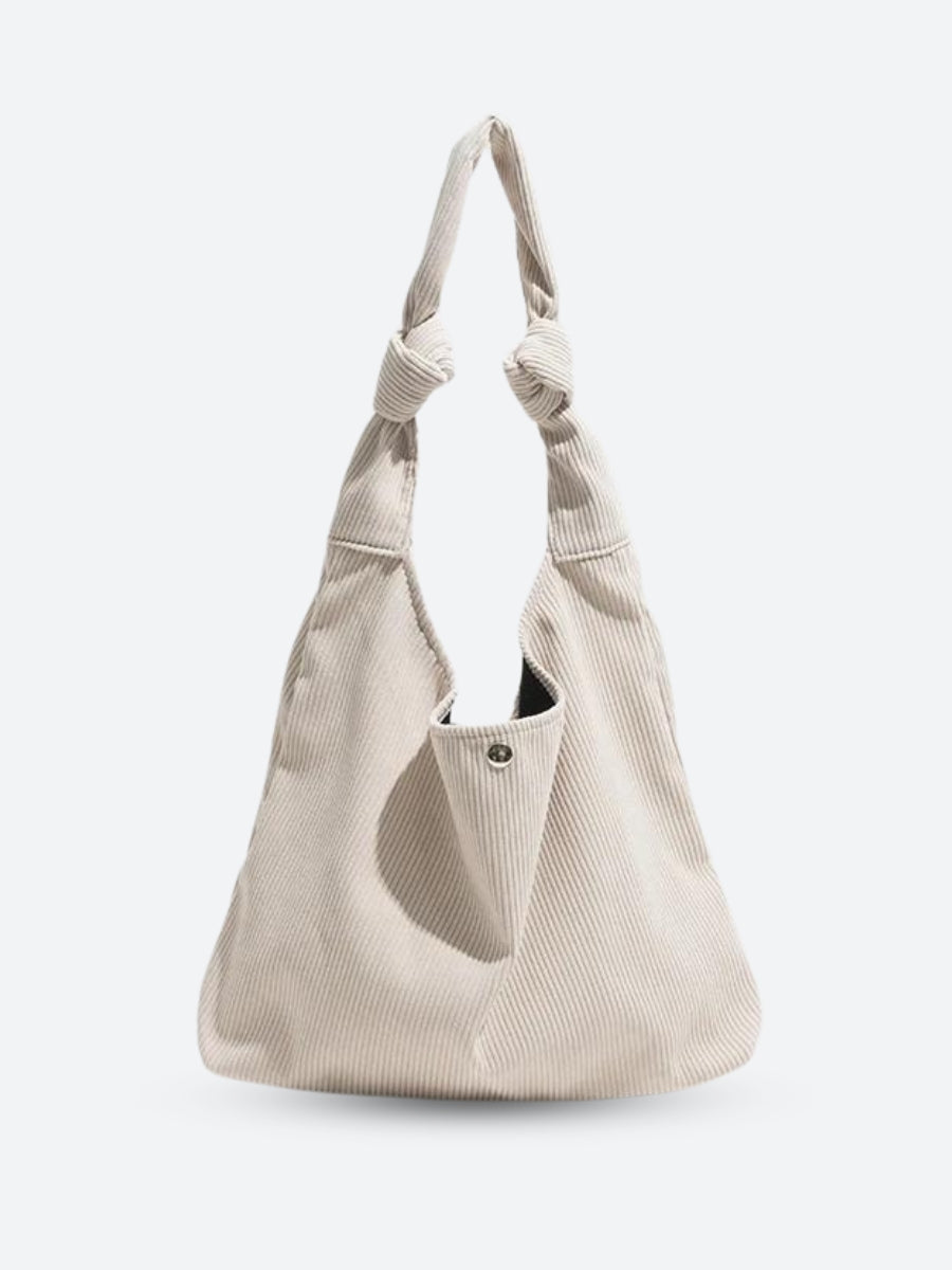 Retro Corduroy Hobo Shoulder Bag - Perfect for Y2K and 90s Fashion Outfits
