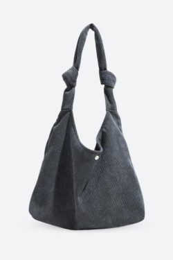 Retro Corduroy Hobo Shoulder Bag - Perfect for Y2K and 90s Fashion Outfits