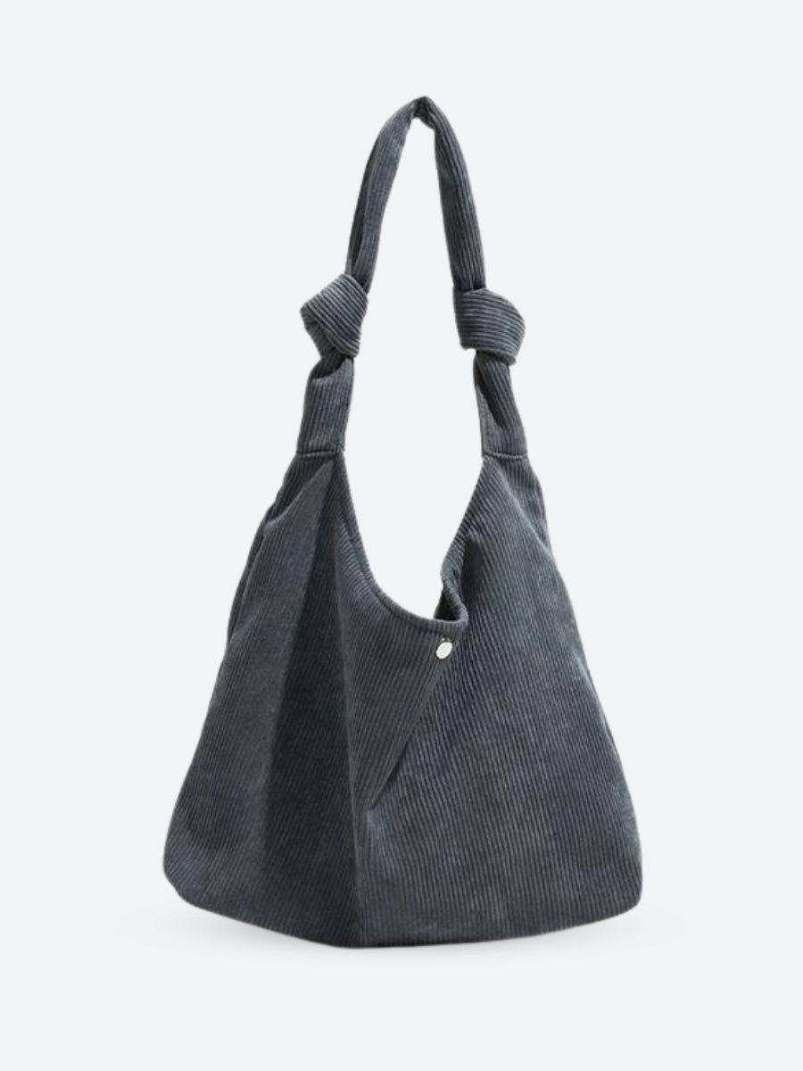 Retro Corduroy Hobo Shoulder Bag - Perfect for Y2K and 90s Fashion Outfits