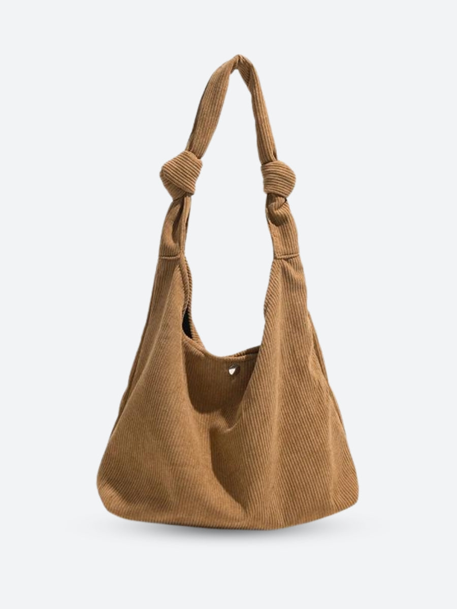 Retro Corduroy Hobo Shoulder Bag - Perfect for Y2K and 90s Fashion Outfits