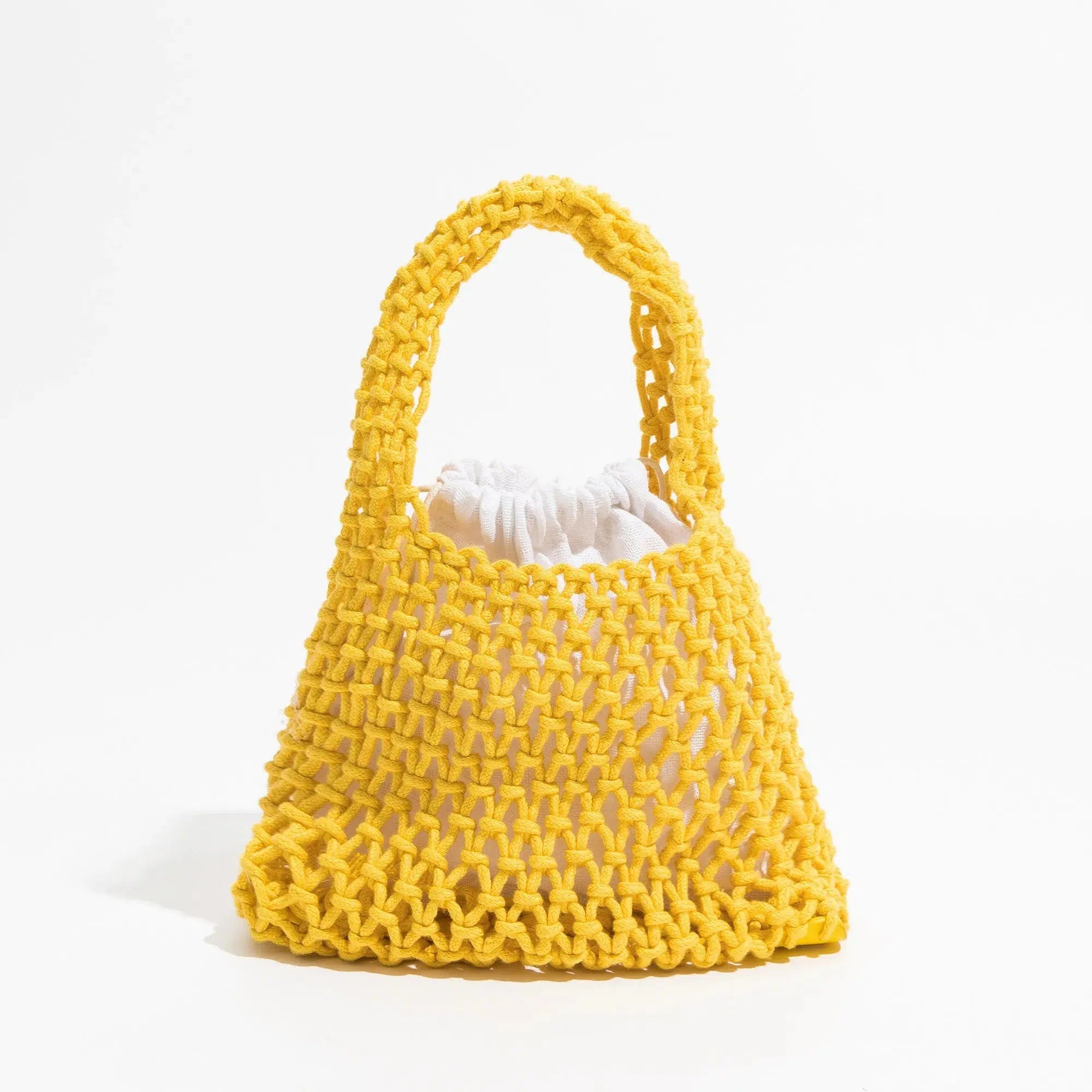 Retro Indie Smiley Flowers Crochet Bag - Perfect for Y2K and 90s Fashion Outfits