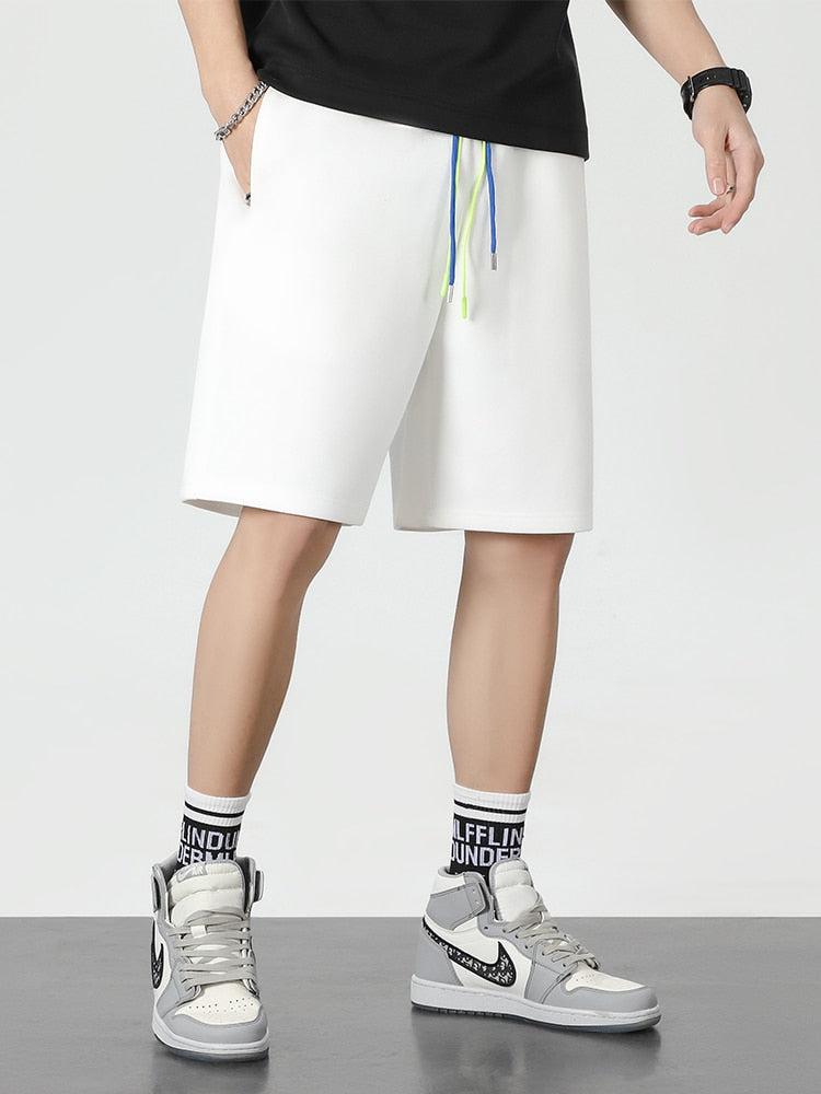 Retro Y2K Colored Laces Sweatshorts - Perfect for 90s and Grunge Summer Outfits