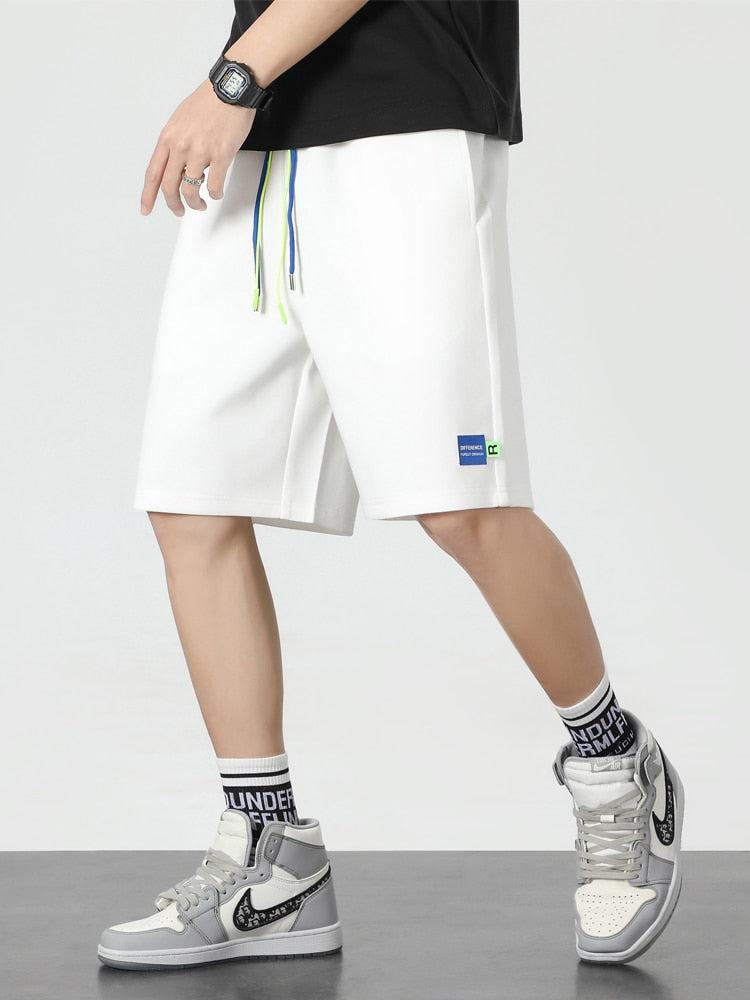 Retro Y2K Colored Laces Sweatshorts - Perfect for 90s and Grunge Summer Outfits