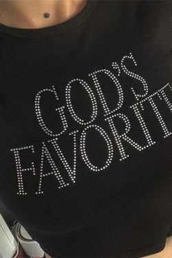 Retro Y2K Crop Top - God's Favorite 90s Fashion Statement