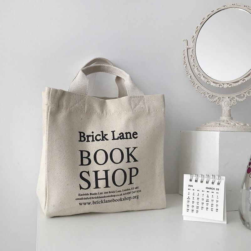 Retro Y2K Fashion Brick Lane Bookshop Cloth Bag - Perfect for 90s and Grunge Outfits