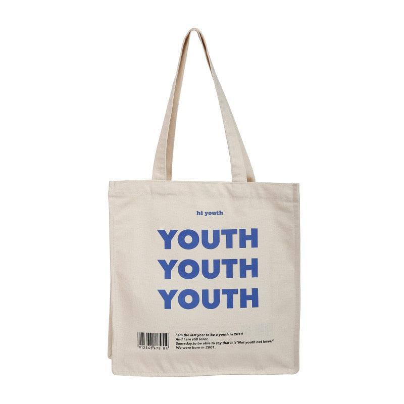 Retro Y2K Grunge Youth Cloth Bag - Perfect for 90s Fashion & Summer Outfits
