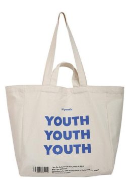 Retro Y2K Grunge Youth Cloth Bag - Perfect for 90s Fashion & Summer Outfits