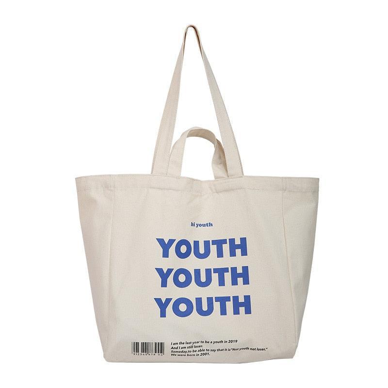 Retro Y2K Grunge Youth Cloth Bag - Perfect for 90s Fashion & Summer Outfits