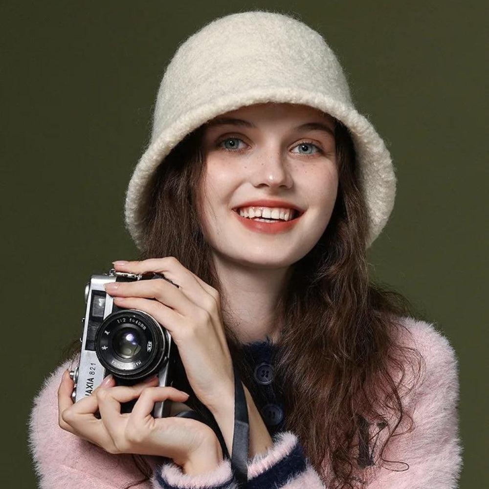 Retro Y2K Soft Girl Bucket Hat - Perfect for 90s and Grunge Outfits
