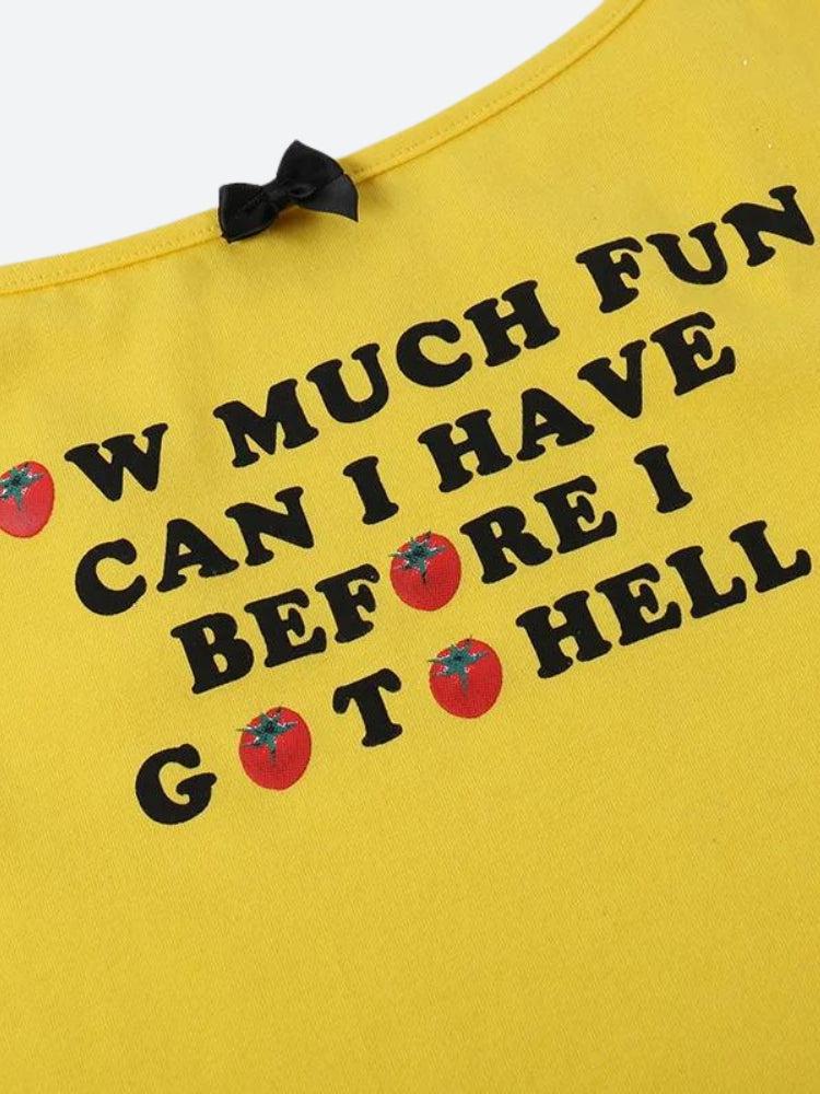 Retro Y2K Summer Fun Tank Top - Perfect for 90s and Grunge Outfits