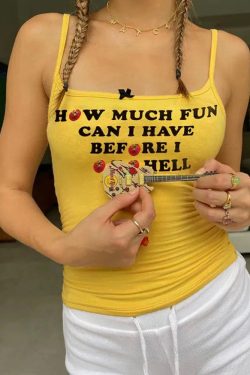 Retro Y2K Summer Fun Tank Top - Perfect for 90s and Grunge Outfits