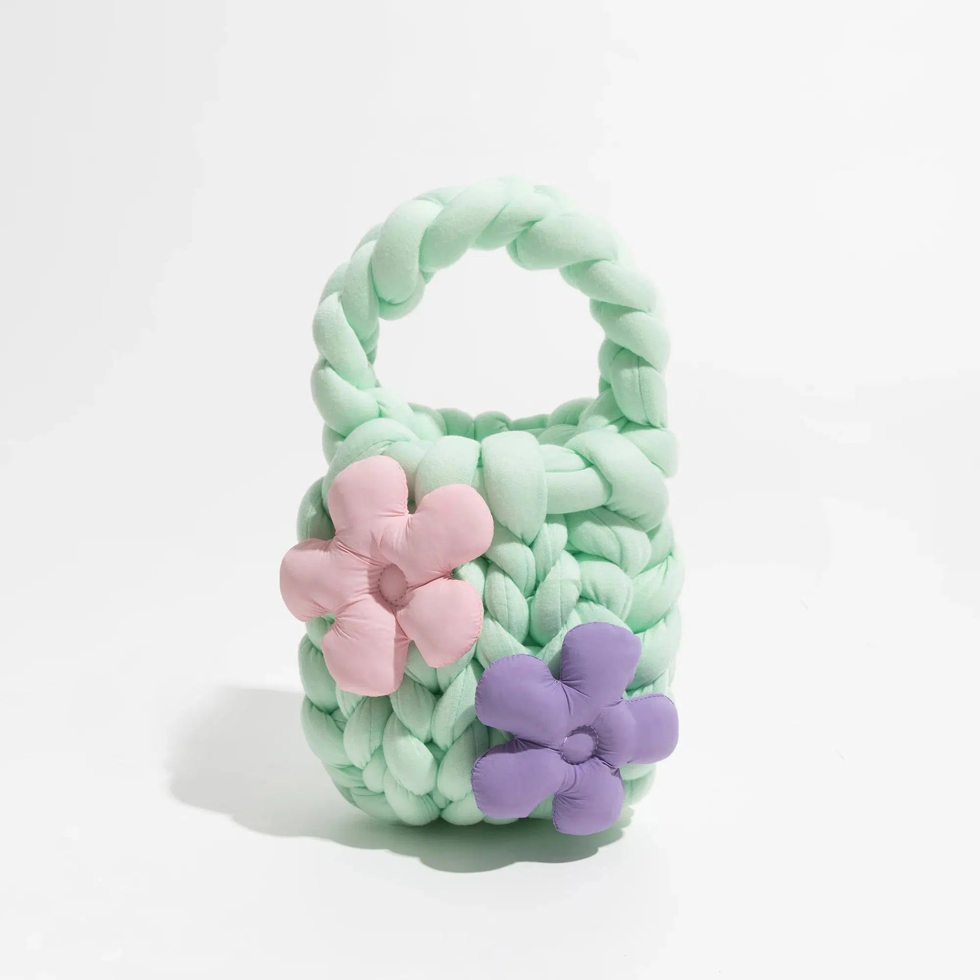 Soft Girl Y2K Fashion Super Bulky Yarn Handbag - Retro Style & 90s Grunge Vibes