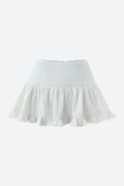 Y2K Coquette Ruffled Lace Mini Skirt - Retro 90s Fashion Grunge Outfit