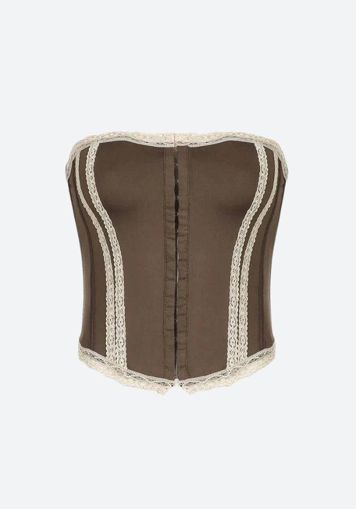 Y2K Fairy Grunge Lace Corset Top - Retro 90s Style Y2K Outfits