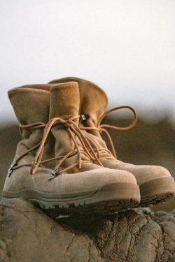 Y2K Grunge Army Style Lace Up Hiking Boots - Retro 90s Fashion Footwear