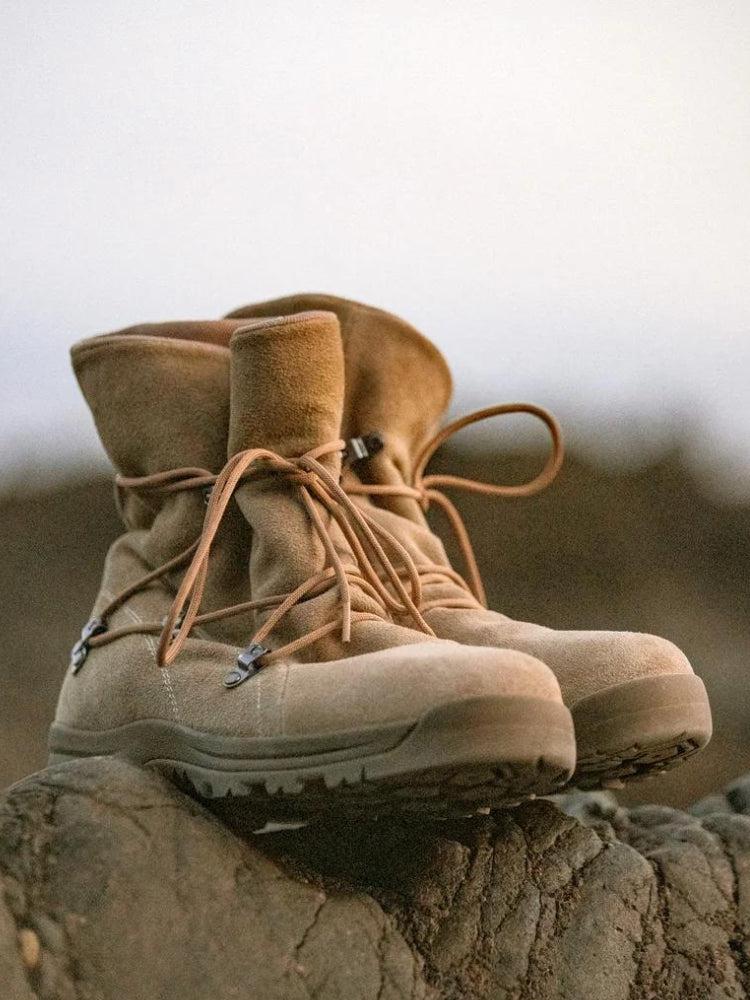 Y2K Grunge Army Style Lace Up Hiking Boots - Retro 90s Fashion Footwear