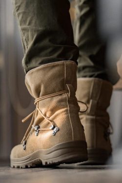 Y2K Grunge Army Style Lace Up Hiking Boots - Retro 90s Fashion Footwear