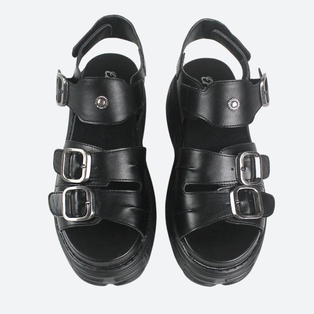 Y2K Grunge Belted Platform Sandals - Retro 90s Fashion Y2K Shoes