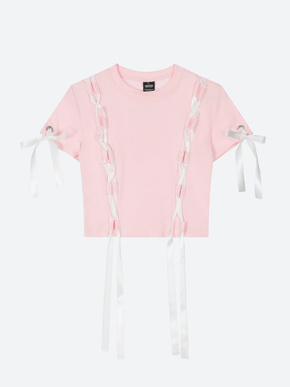 Y2K Grunge Coquette Lace Up Crop Top - Retro 90s Fashion Statement