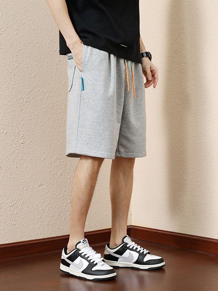 Y2K Retro Colored Laces Striped Sweatshorts - Perfect for 90s and Grunge Outfits
