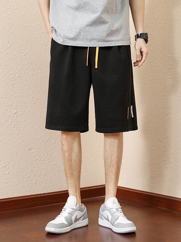 Y2K Retro Colored Laces Striped Sweatshorts - Perfect for 90s and Grunge Outfits
