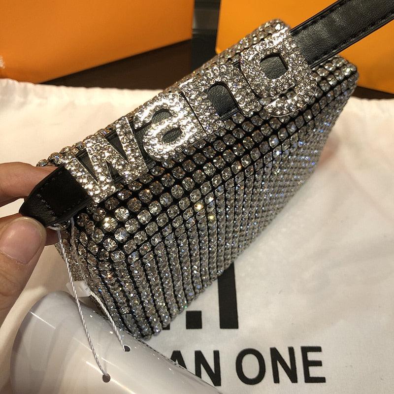 Y2K Retro Disco Cowgirl Rhinestone Handbag - Perfect for 90s and Y2K Club Outfits