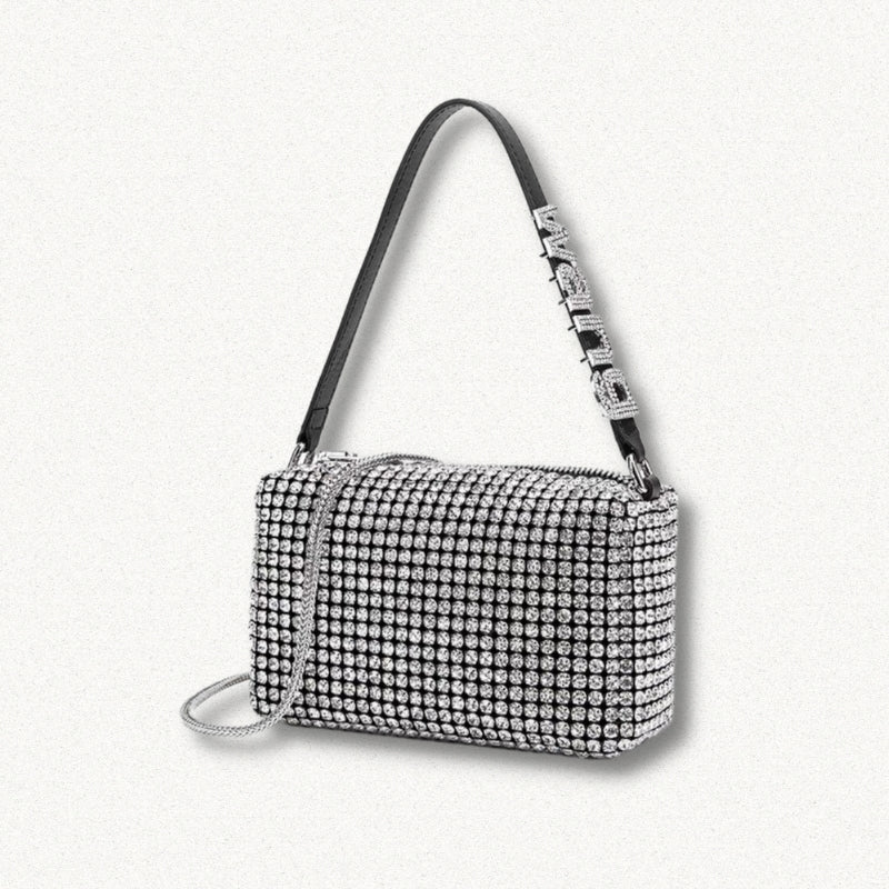 Y2K Retro Disco Cowgirl Rhinestone Handbag - Perfect for 90s and Y2K Club Outfits