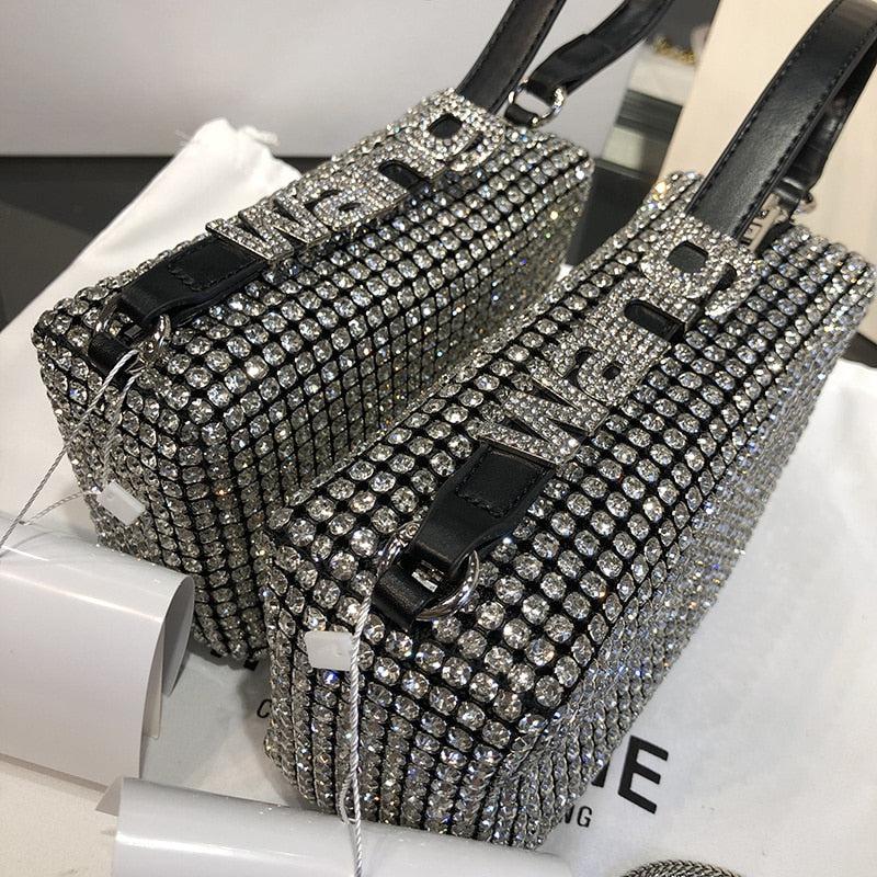 Y2K Retro Disco Cowgirl Rhinestone Handbag - Perfect for 90s and Y2K Club Outfits