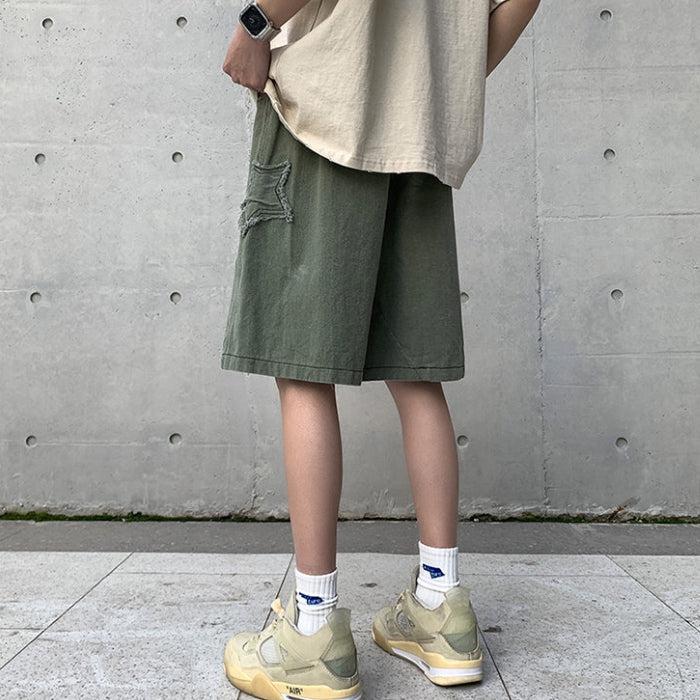 Y2K Retro Drawstring Shorts with Star Embroidery - Perfect for Summer Outfits