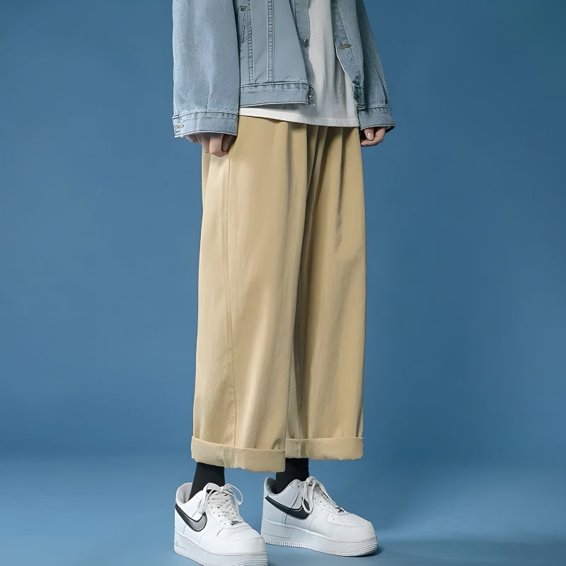 Y2K Retro Soft Boy Casual Straight Leg Pants - Perfect for 90s and Grunge Outfits