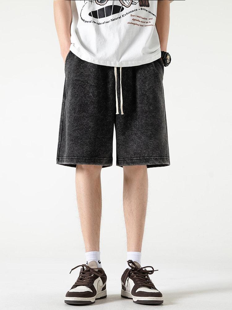 Y2K Retro Soft Boy Drawstring Waist Sweatshorts - Perfect for 90s and Grunge Outfits
