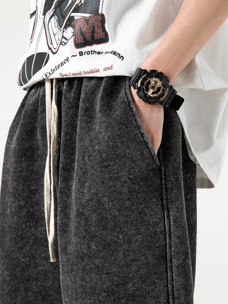 Y2K Retro Soft Boy Drawstring Waist Sweatshorts - Perfect for 90s and Grunge Outfits