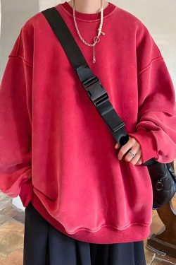 Y2K Retro Soft Boy Oversized Sweatshirt - Perfect for 90s and Grunge Outfits