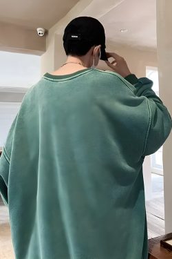 Y2K Retro Soft Boy Oversized Sweatshirt - Perfect for 90s and Grunge Outfits