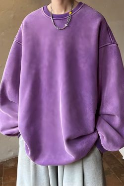 Y2K Retro Soft Boy Oversized Sweatshirt - Perfect for 90s and Grunge Outfits