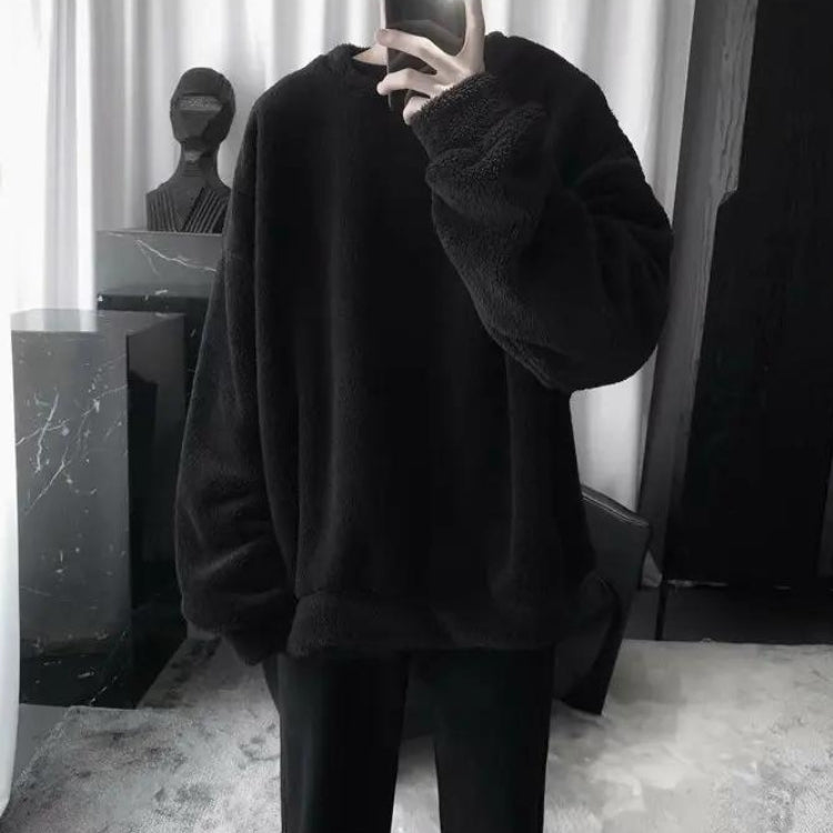Y2K Retro Soft Boy Oversized Teddy Sweatshirt - Perfect for Grunge and 90s Fashion