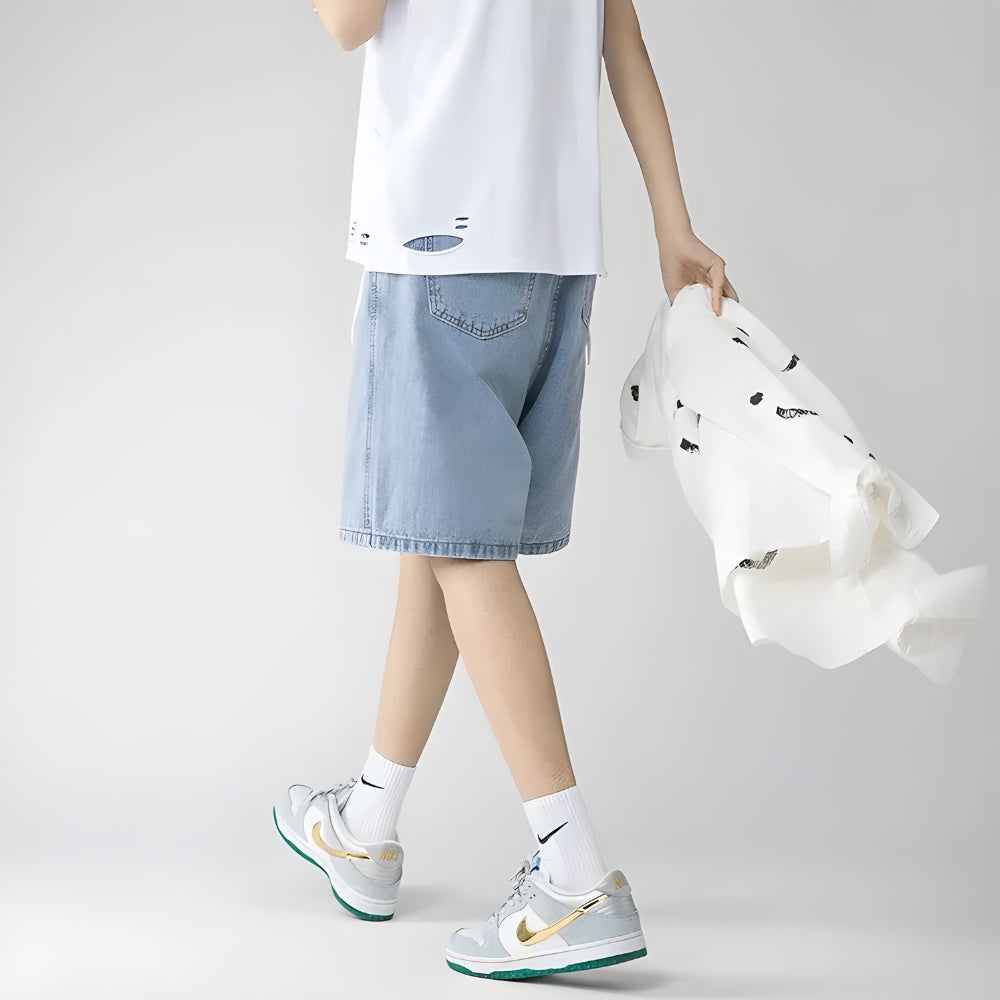Y2K Retro Soft Boy Wide Leg Shorts - Perfect for 90s and Grunge Outfits