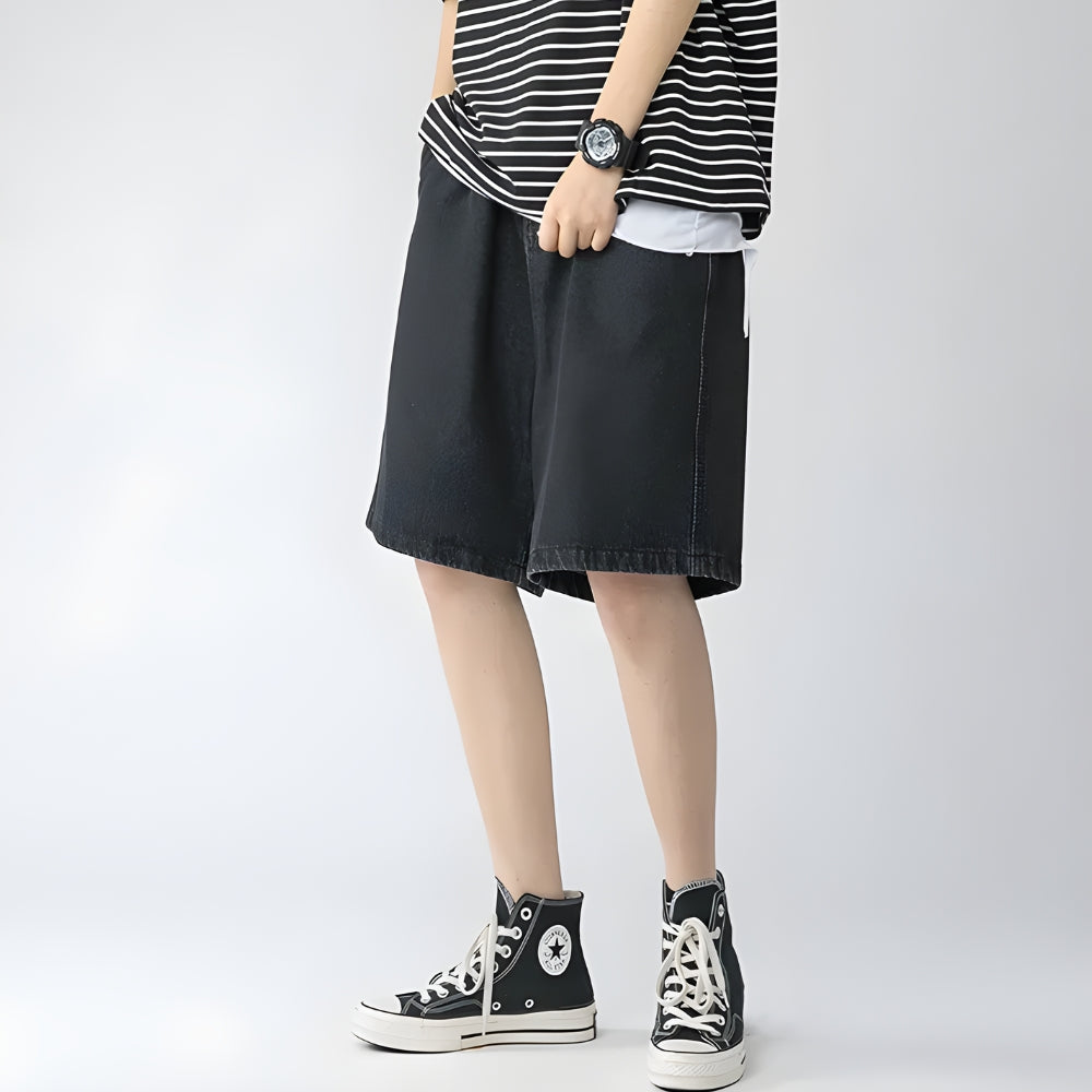 Y2K Retro Soft Boy Wide Leg Shorts - Perfect for 90s and Grunge Outfits