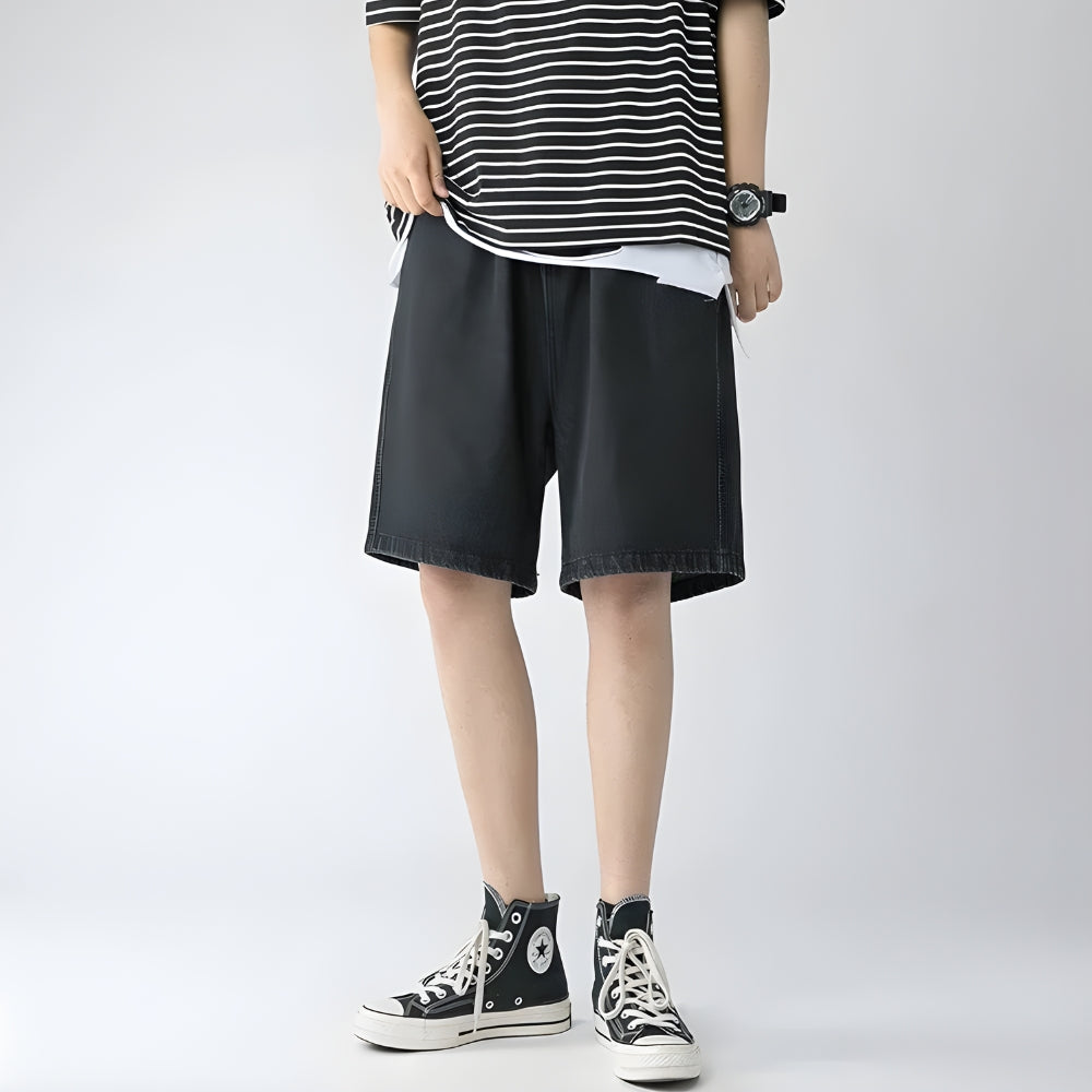 Y2K Retro Soft Boy Wide Leg Shorts - Perfect for 90s and Grunge Outfits