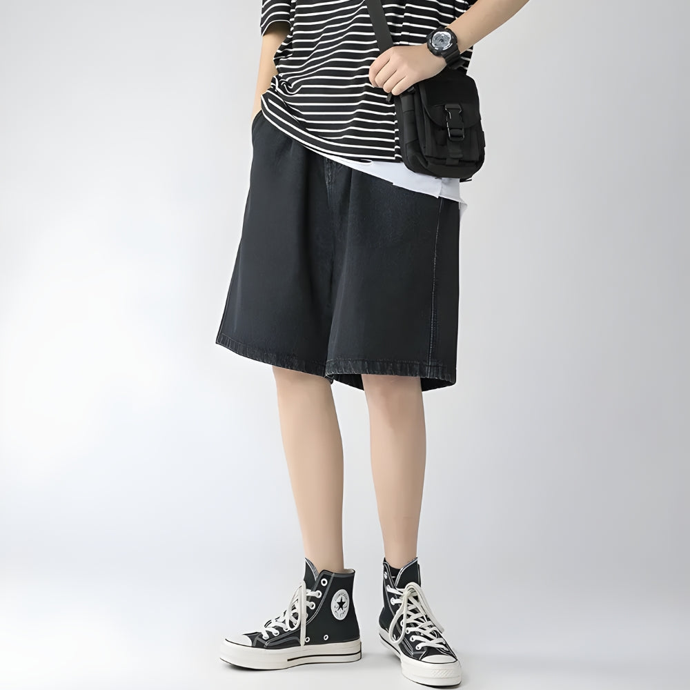 Y2K Retro Soft Boy Wide Leg Shorts - Perfect for 90s and Grunge Outfits