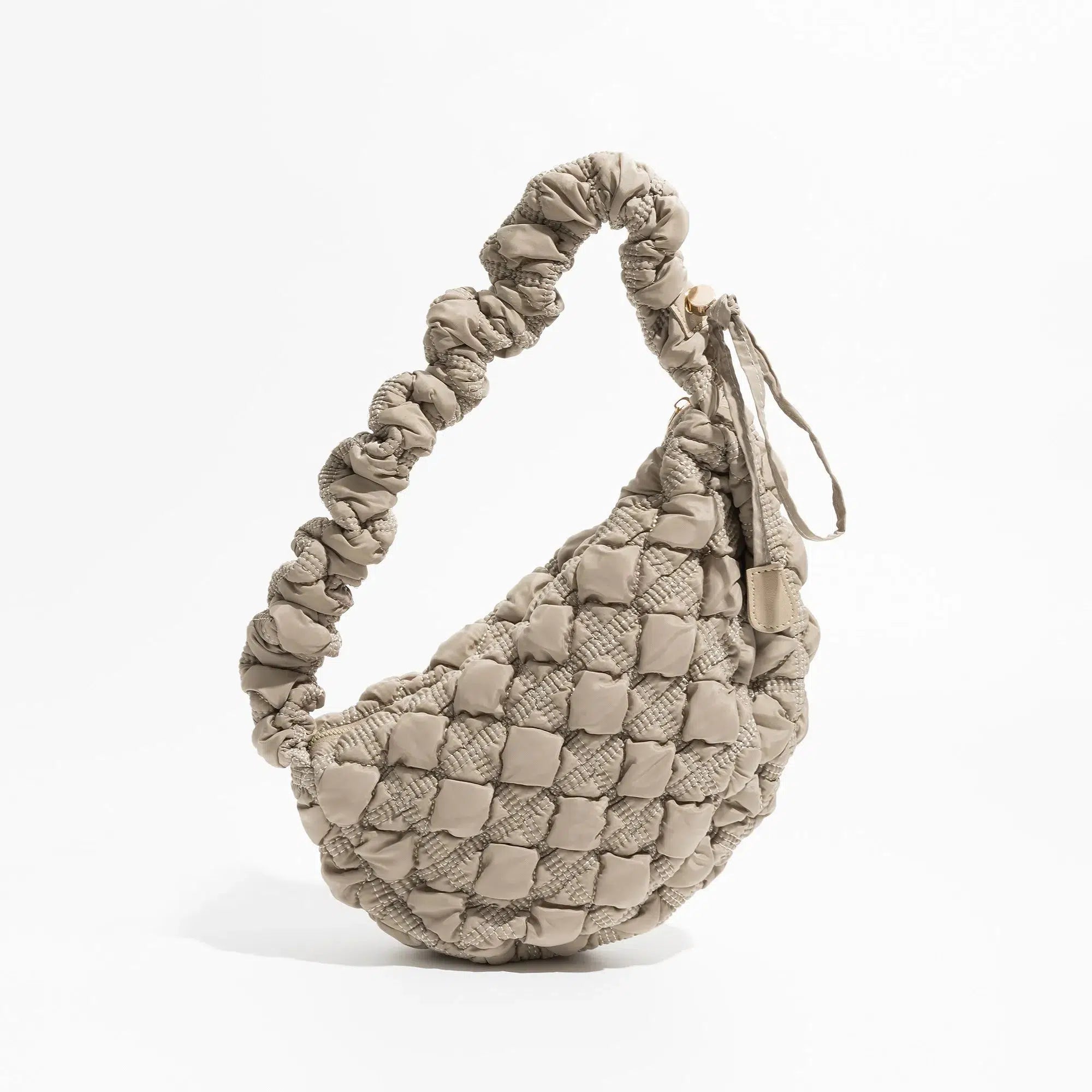 Y2K Retro Soft Girl Quilted Bubble Shoulder Bag - Perfect for 90s and Y2K Outfits