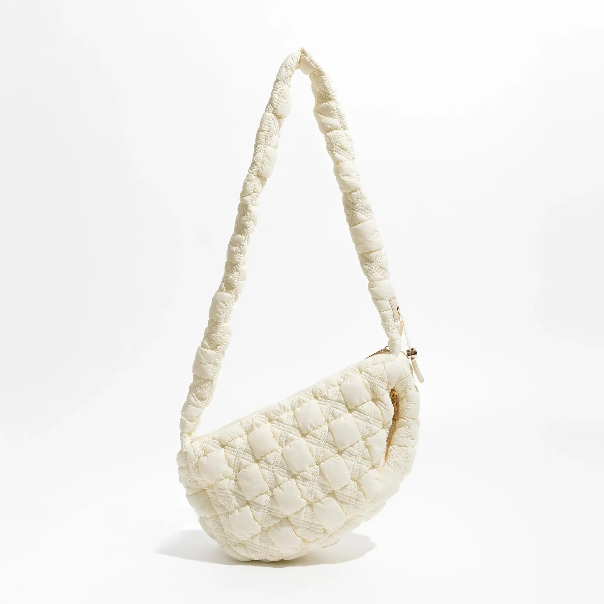 Y2K Retro Soft Girl Quilted Bubble Shoulder Bag - Perfect for 90s and Y2K Outfits