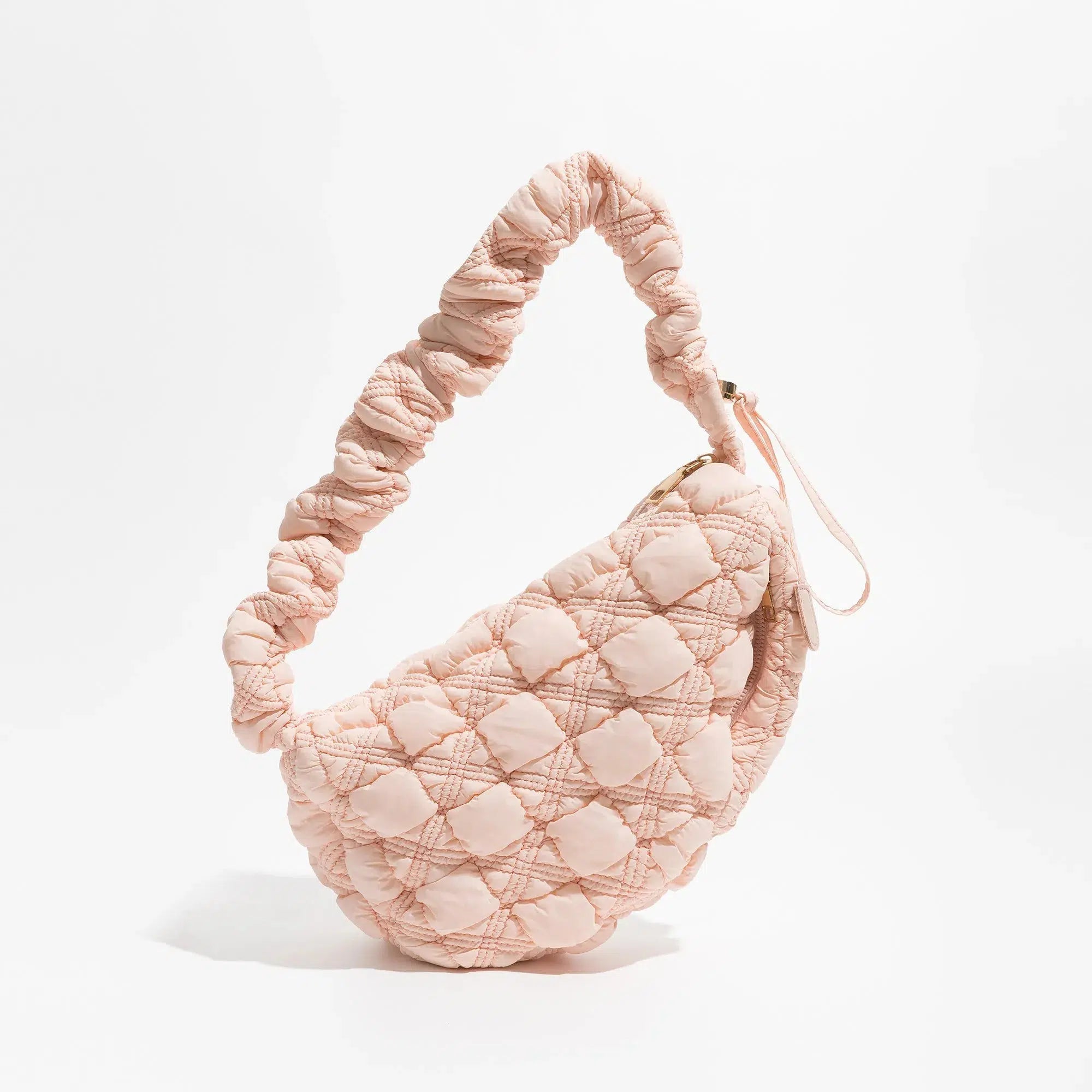 Y2K Retro Soft Girl Quilted Bubble Shoulder Bag - Perfect for 90s and Y2K Outfits