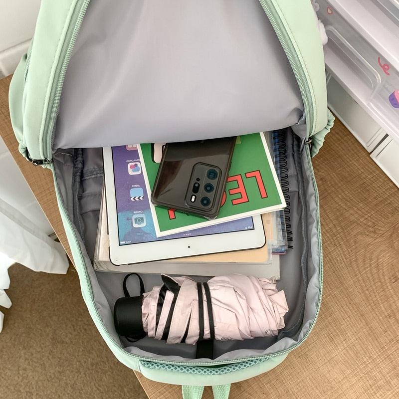Y2K Retro Soft Girl Waterproof School Backpack - Perfect for 90s and Y2K Outfits