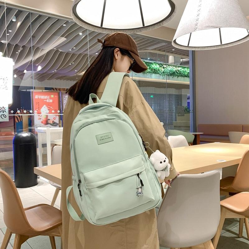 Y2K Retro Soft Girl Waterproof School Backpack - Perfect for 90s and Y2K Outfits